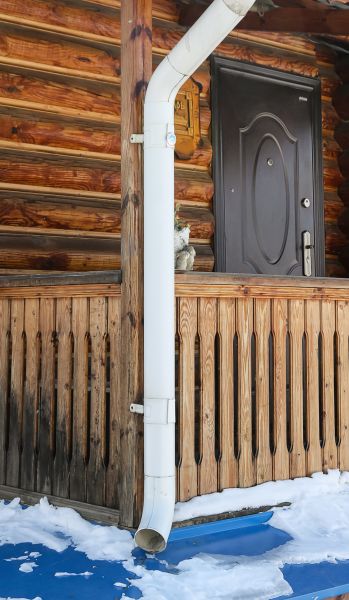 Porch Downspout Installation in Springboro
