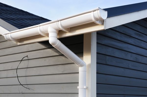PVC Rain Gutter Installation in Springboro