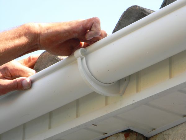 Plastic Gutter Repair in Springboro